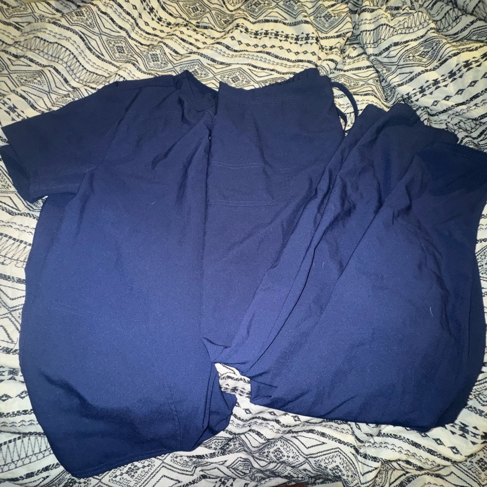 Scrubs Navy Blue Two-Piece Set